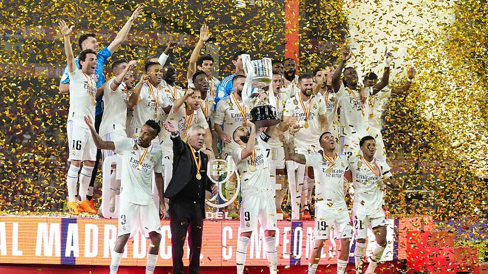 The relaxed pragmatist on Real Madrid's dugout - Gallery.  Ancelotti won the last title so far on Saturday in the cup final against Osasuna