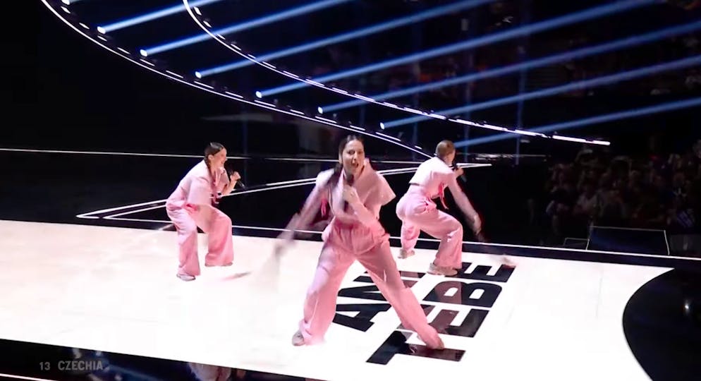 ESC-Performances im Halbfinale. Die tschechischen Sängerinnen von Vesna wird man am Samstag ebenfalls wieder sehen. 
