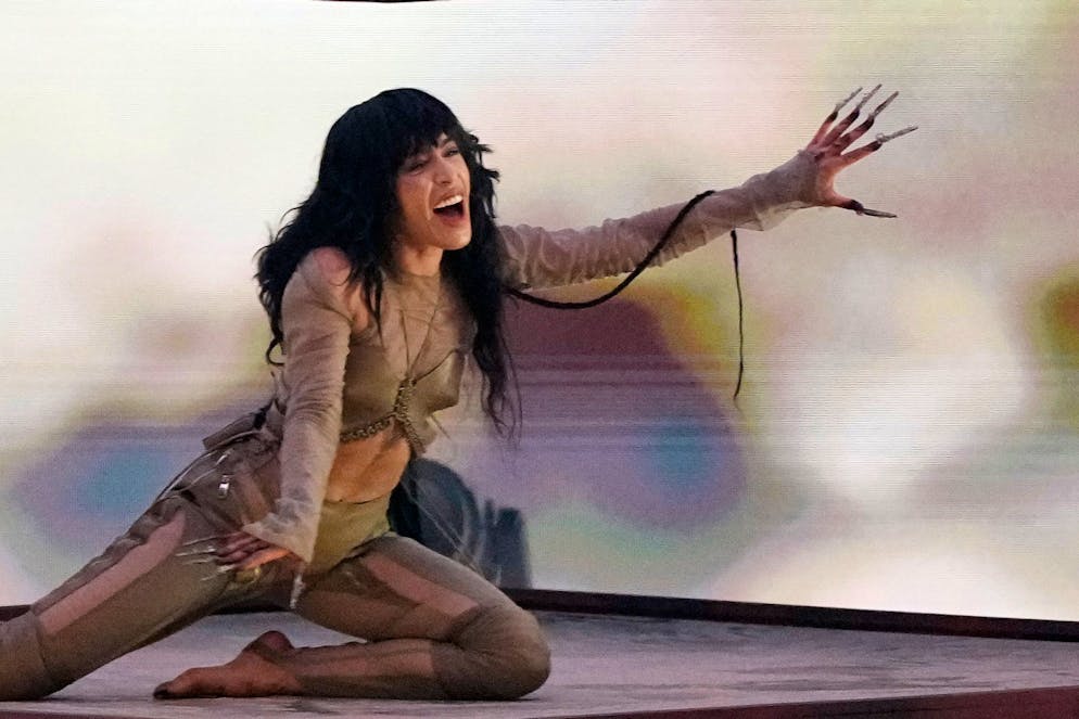 La finale dell'Eurovision Song Contest 2023. Loreen durante la sua esibizione.