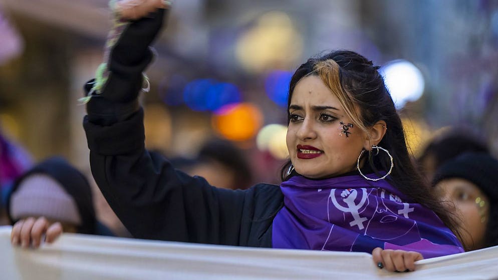 Manifestation à Genève le 8 mars dernier.