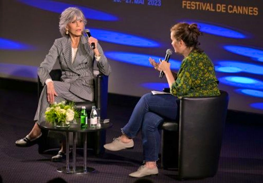 In Cannes, Jane Fonda in great shape for her masterclass - Gallery.  American actress Jane Fonda during a 