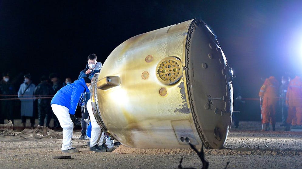 Les trois astronautes sont revenus à bord d'une capsule Shenzhou (archives).