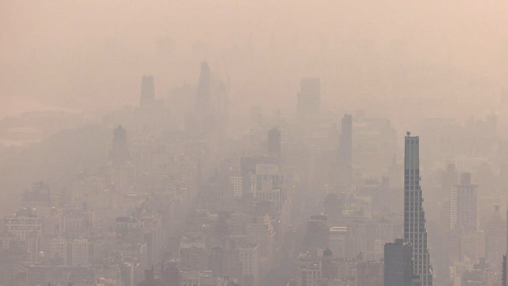 Les conséquences des incendies au Canada se font sentir jusqu'à Manhattan à New York.