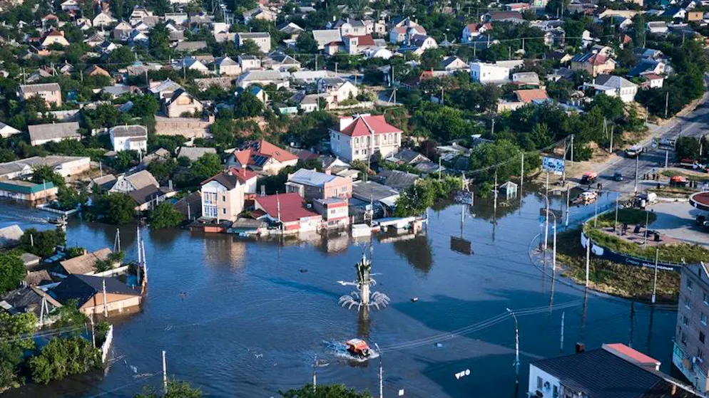 Ukraine-Übersicht. Überschwemmungen nach Dammbruch +++ Besatzungschef sieht taktischen Vorteil durch Hochwasser
