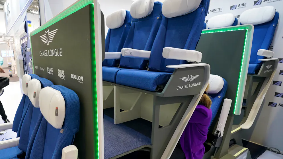 New concept. Will you soon be sitting underneath instead of next to each other on airplanes?