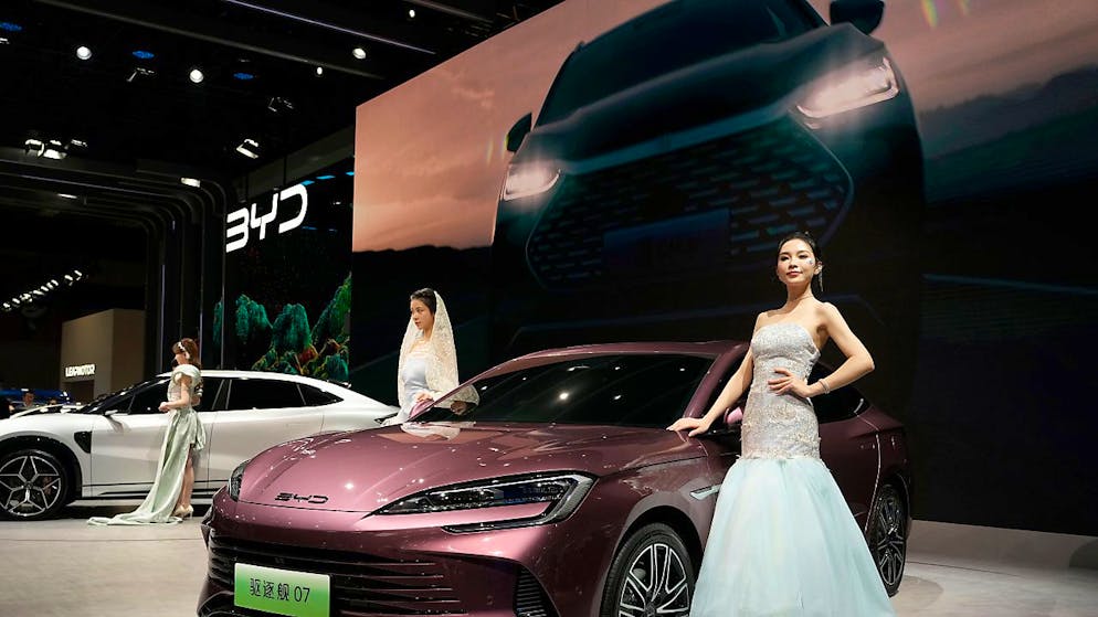 L'électrique se taille déjà une part d'un tiers des ventes de nouvelles voitures dans l'Empire du Milieu. (archive)