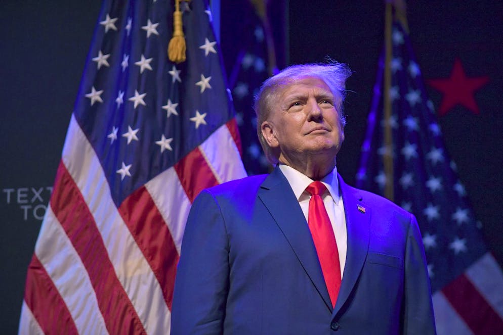 Donald Trump in un'immagine d'archivio.