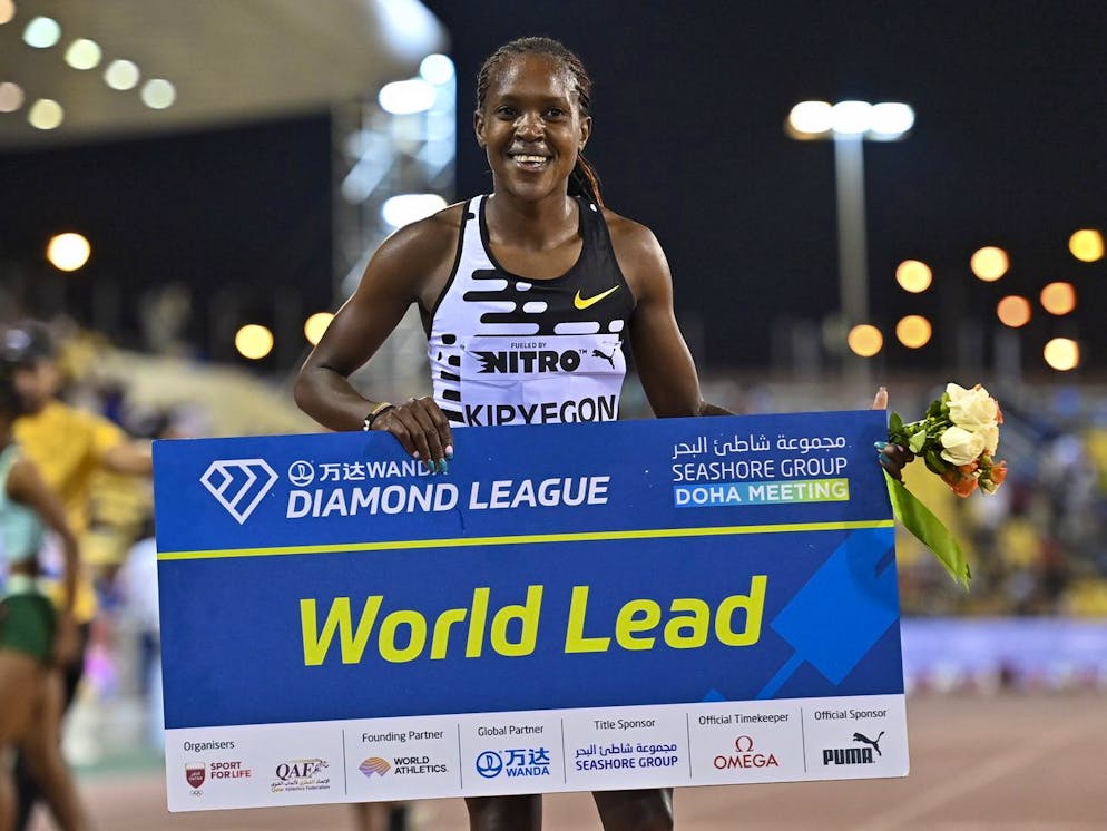 Faith Kipyegon a réussi un nouveau record du monde