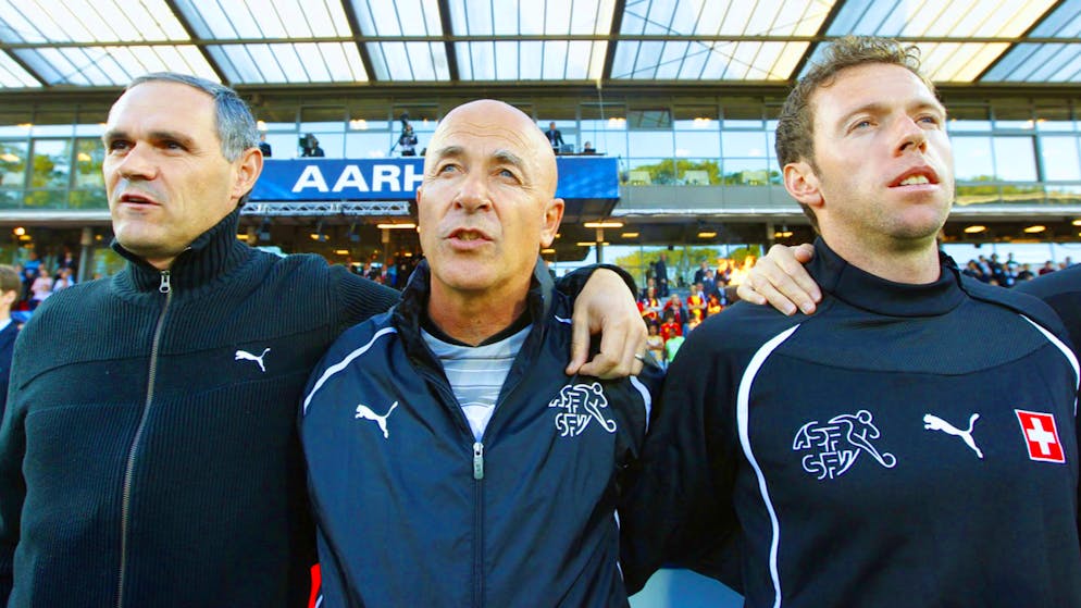 André «Bigi» Meier (au centre) a été nommé entraîneur du FC Schaffhouse.