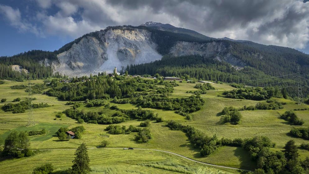 Blick auf die «Rote Zone» vor Brienz am 6. Juni 2023. 