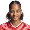 Portrait von Aurelie Csillag, Spielerin der Schweizer Fussballnationalmannschaft der Frauen, fotografiert am Dienstag, 4. April 2023 in Pfaeffikon, Schwyz. (KEYSTONE/Gaetan Bally)