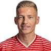 Portrait von Becir Omeragic, Spieler der Schweizer U21 Fussballnationalmannschaft der Manner, aufgenommen am 26. Maerz 2023 in Basel. (KEYSTONE/SFV/Gaetan Bally)