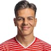 Portrait von Ardon Jashari, Spieler der Schweizer U21 Fussballnationalmannschaft der Manner, aufgenommen am 26. Maerz 2023 in Basel. (KEYSTONE/SFV/Gaetan Bally)