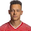 Portrait von Julian von Moos, Spieler der Schweizer U21 Fussballnationalmannschaft der Manner, aufgenommen am 26. Maerz 2023 in Basel. (KEYSTONE/SFV/Gaetan Bally)