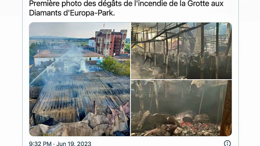 Verletzte Einsatzkräfte. Bilder zeigen Schäden im Europa-Park – Ermittler suchen nach Ursache