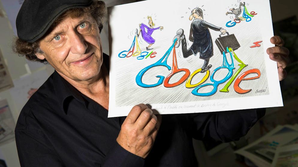 Raymond Burki a dessiné durant presque 40 ans pour 24 Heures (archives).