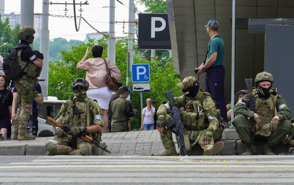 Des combattants de Wagner étaient étaient entrés en journée dans la région de Lipetsk (ici Rostov), et le gouverneur avait appelé les habitants à rester chez eux.