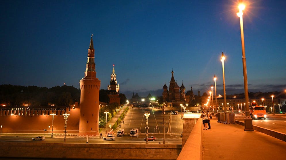 Blick auf den Kreml in Moskau: Die Bewohnerinnen und Bewohner der russischen Hauptstadt sind in Sorge. (Archivbild)
