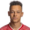 Portrait von Julian von Moos, Spieler der Schweizer U21 Fussballnationalmannschaft der Manner, aufgenommen am 26. Maerz 2023 in Basel. (KEYSTONE/SFV/Gaetan Bally)