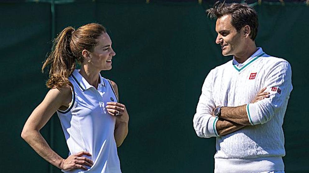 Roger Federer e la Duchessa Kate si sono sfidati sull'erba di Wimbledon.