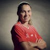 Switzerland's Sandrine Mauron poses for a portrait during a training camp of the Swiss women's national football team on Thursday, June 29, 2023 at the Grand Hotel des Bains in Yverdon, Switzerland. The Swiss team will take part in the Women's World Cup in Australia and New Zealand from 20 July to 20 August. (KEYSTONE/Gabriel Monnet)