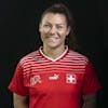 Ramona Bachmann, Spielerin der Schweizer Fussballnationalmannschaft der Frauen, fotografiert am 22. Juni 2022 in Zuerich. (KEYSTONE/Gaetan Bally)