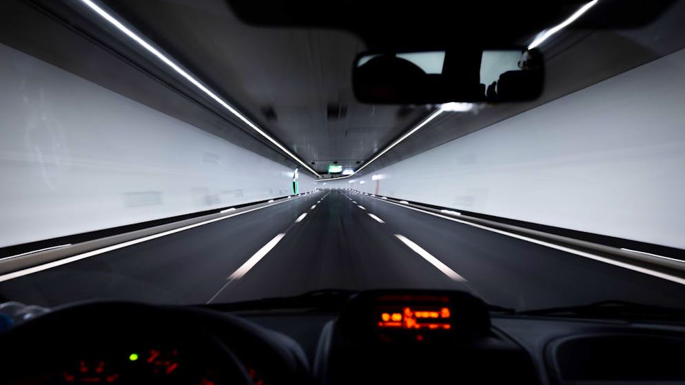 Fahrt durch die dritte Gubrist-Röhre. (Archivbild)