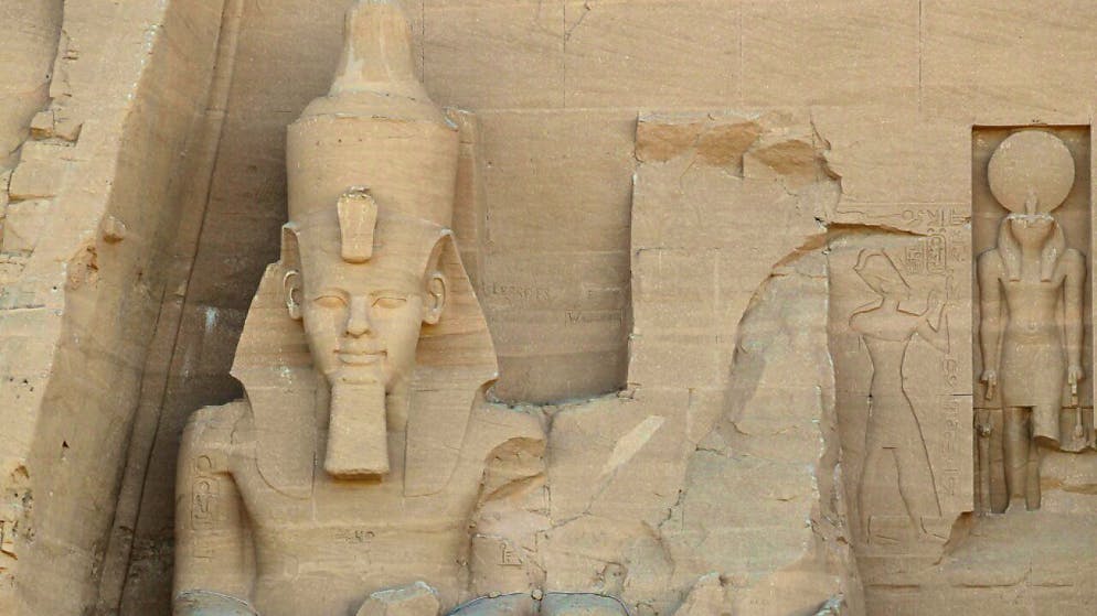 Die Statue von Ramses II. war zwischen Ende der 1980er und Anfang der 1990er Jahre gestohlen worden (hier die Statue des Pharaos im Tempel von Abu Simbel, Archiv).