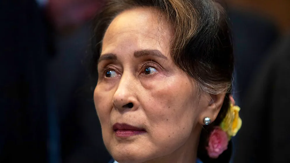 ARCHIV - Aung San Suu Kyi war bis zum Militärputsch vom Februar 2021 die De-facto-Regierungschefin des früheren Birma. Foto: Peter Dejong/AP/dpa