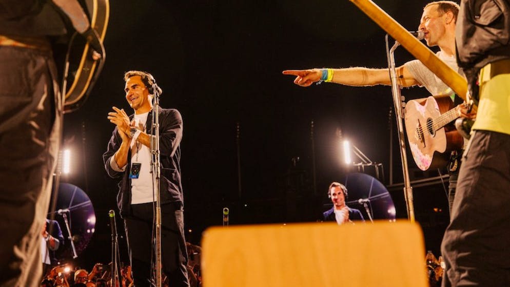Tochter bestimmt. So kam es zum Federer-Auftritt am Coldplay-Konzert