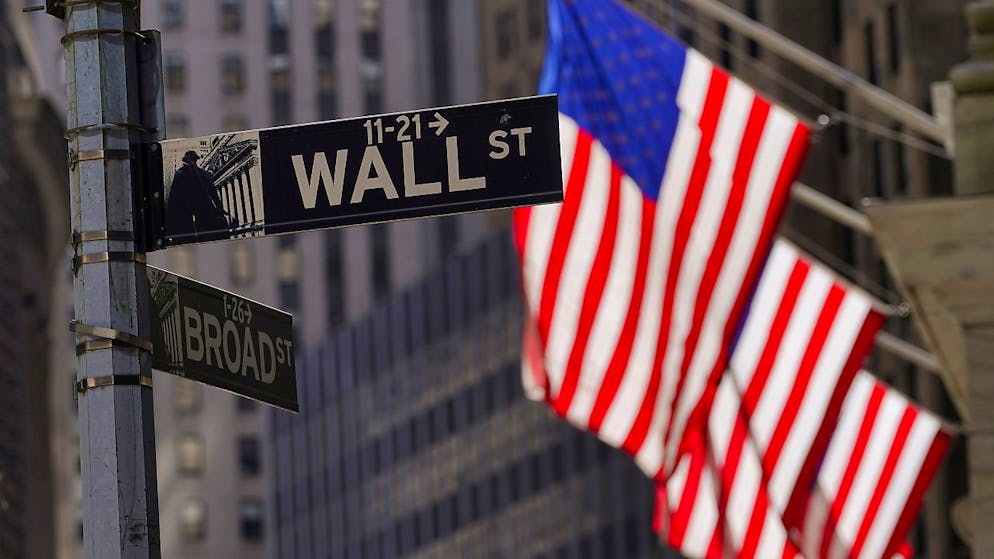 Die US-Aktienmärkte reagierten am Mittwoch kaum auf die Bekanntgabe des Protokolls zur letzten US-Notenbanksitzung und gaben moderat nach. (Symbolbild aus Lower Manhattan)