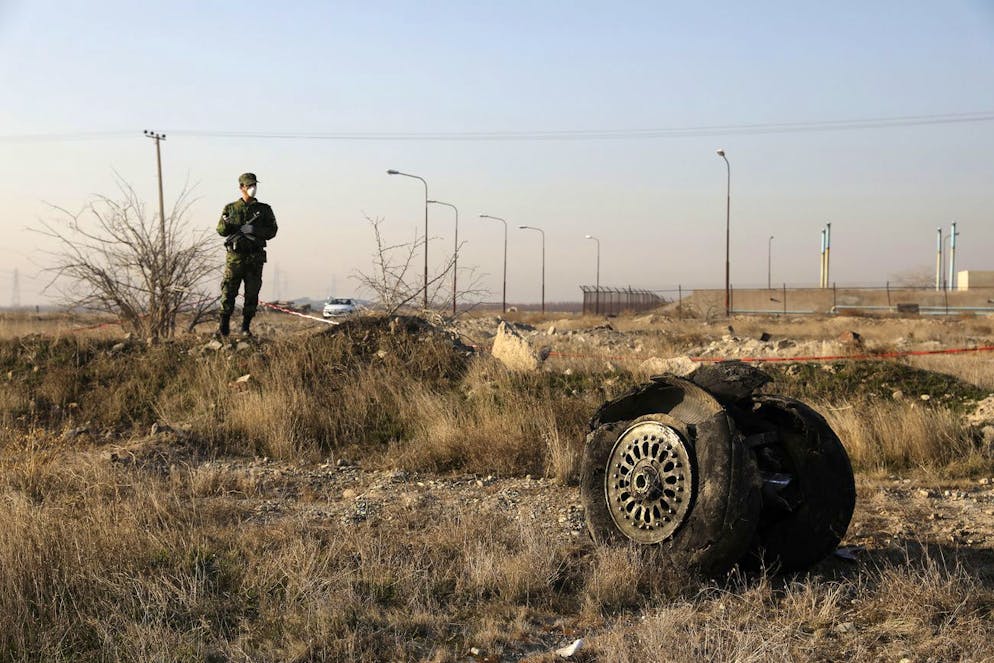 Relitto del volo PS752 della Ukraine International Airlines. L'8 gennaio 2020, tutti i 176 passeggeri a bordo del Boeing 737-800 diretto a Kiev persero la vita dopo l'abbattimento da parte dei militari iraniani, avvenuto per errore. (Foto archivio)