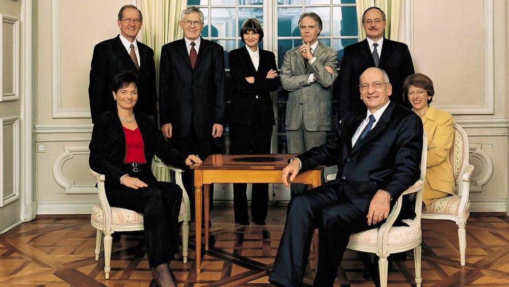 Il Consiglio Federale nel 2003.
