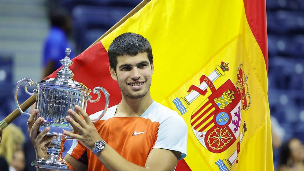 Già al top all'età di 19 anni: l'anno scorso Carlos Alcaraz ha vinto il suo primo torneo del Grande Slam agli US Open.