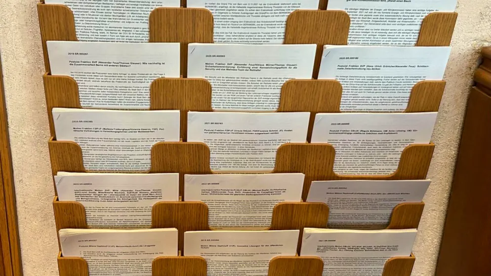 Umstritten: Stadtratsunterlagen auf Papier.