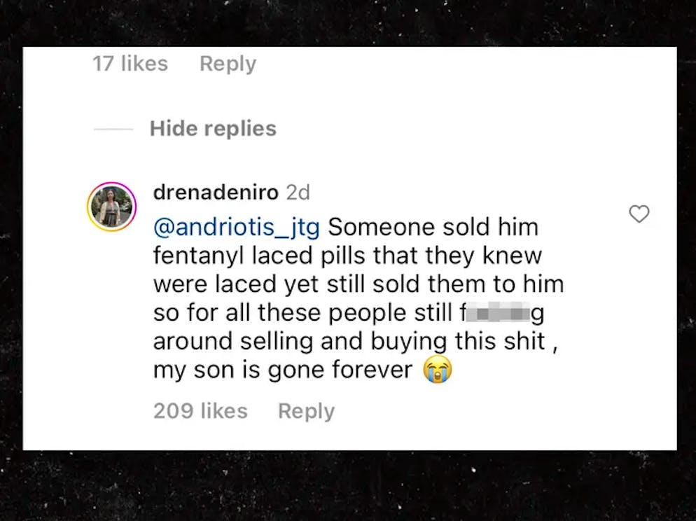 Mit diesem Post erklärt Drena De Niro die Todesursache ihres Sohnes Leandro.