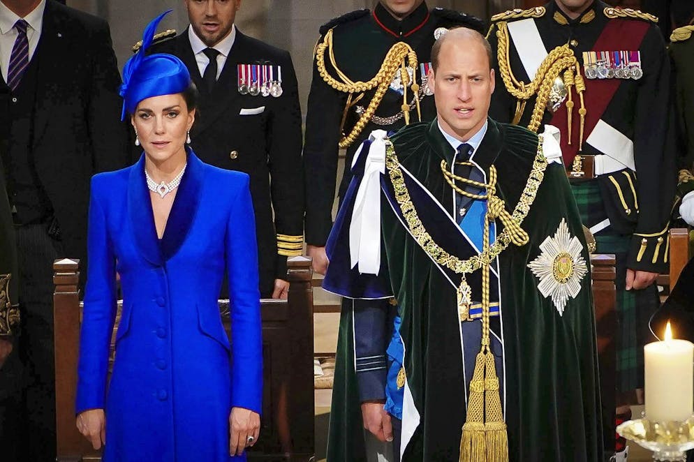 Carlo III ha ricevuto gli «onori di Scozia» a Edimburgo - Gallery. Il principe William,e la principessa Kate in prima fila.