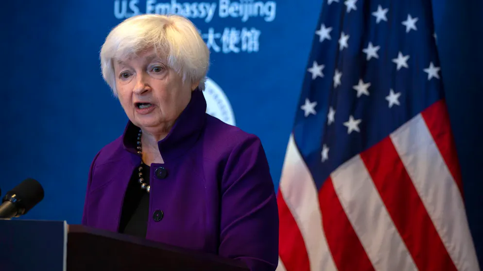 US-Finanzministerin Janet Yellen erklärte, mit weiteren Massnahmen gegen den Iran vorgehen zu wollen.