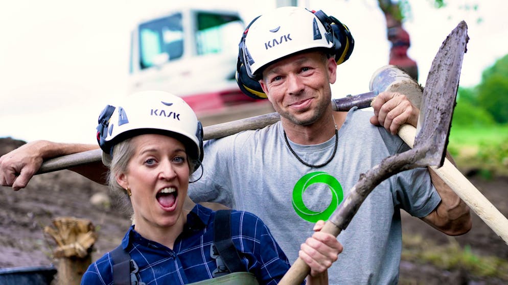 Vom Betonkanal zum Bächlein. Da gumpen die Fische vor Freude