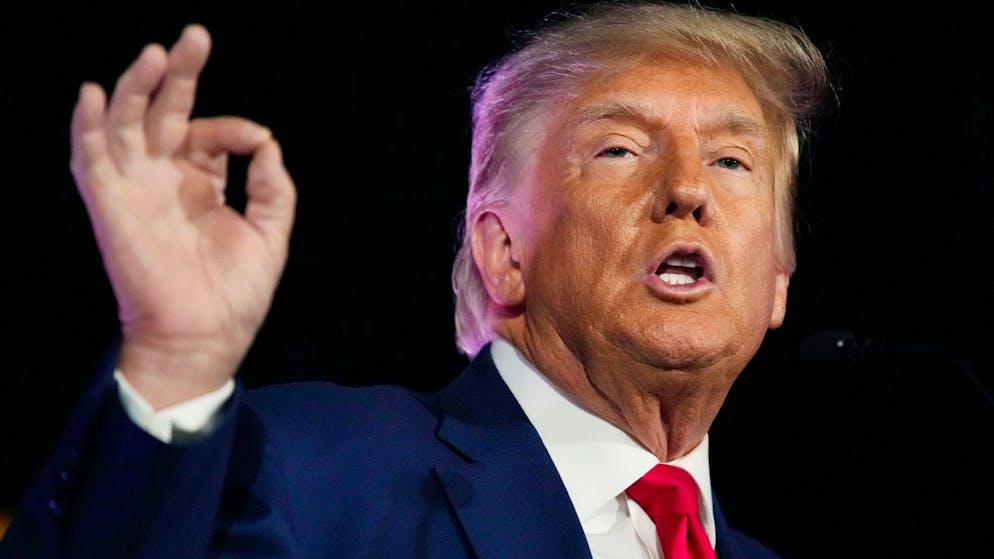 Ex-Präsident Donald Trump bei einer Wahlkampfveranstaltung in Las Vegas.