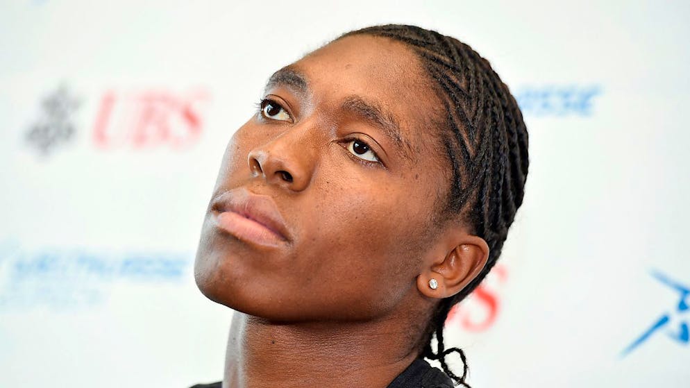Die südafrikanische Leichtathletin Caster Semenya an einer Pressekonferenz in Zürich. (Archivbild)