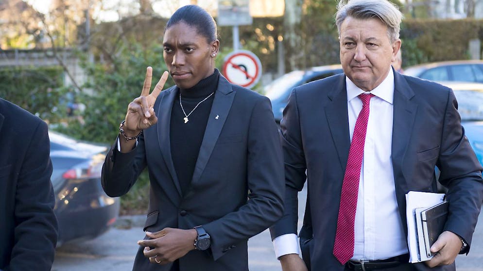 Caster Semenya fa il suo ingresso al Tribunale arbitrale dello sport (TAS) di Losanna, nel febbraio del 2019. (Foto archivio)