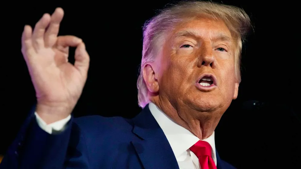 Ex-Präsident Donald Trump bei einer Wahlkampfveranstaltung in Las Vegas. Foto: John Locher/AP/dpa