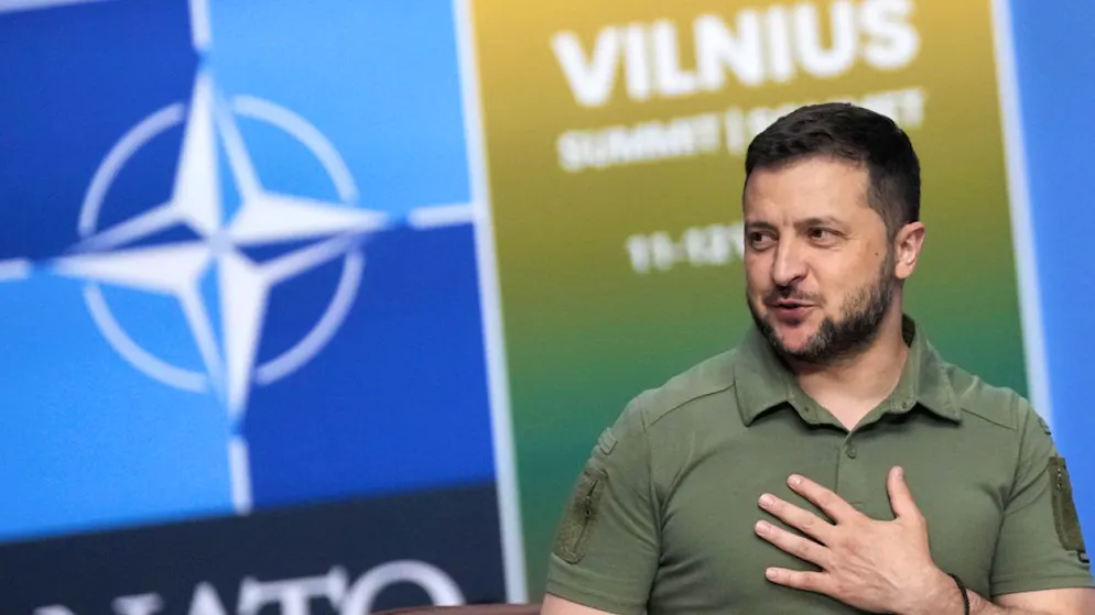 Le garanzie di sicurezza promesse dal G7 all'Ucraina a margine del vertice Nato di Vilnius richiedono anche un impegno di Kiev ad effettuare riforme. Nella foto il presidente ucraino Volodymyr Zelensky.