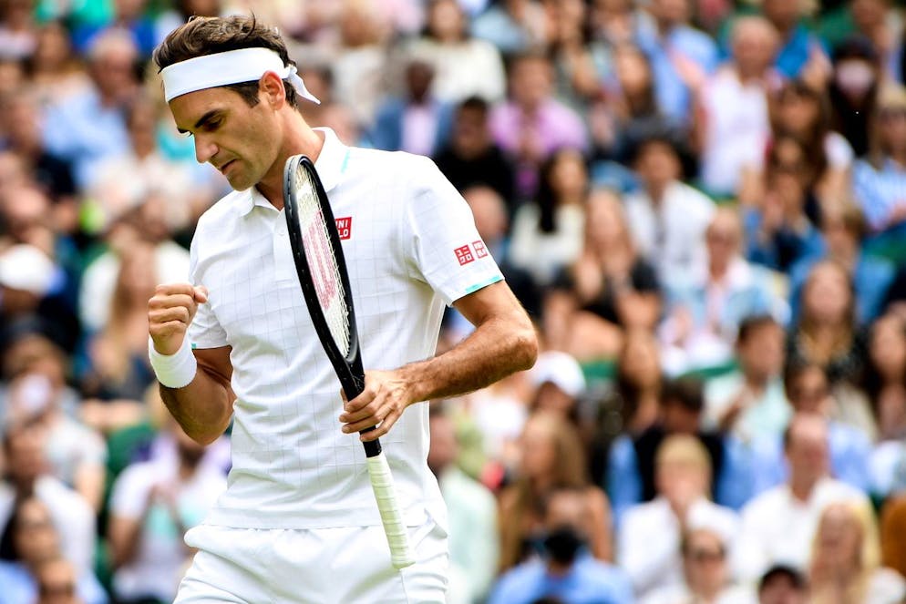 Roger Federer in bianco...