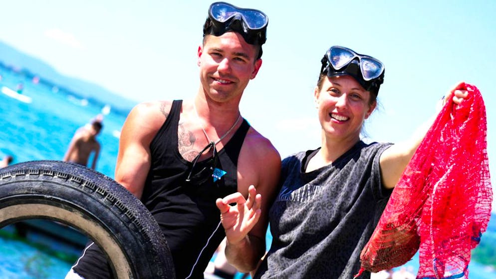 Unterwegs mit Abfalltauchern. «Unglaublich, welchen Müll wir hier rausfischen»