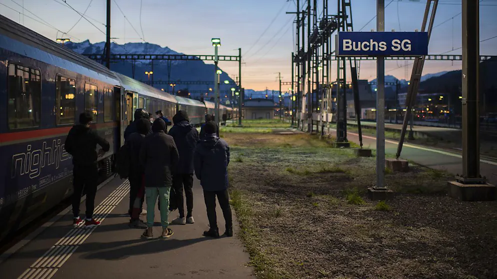 Tatort Bahnhof Buchs (Archivbild).