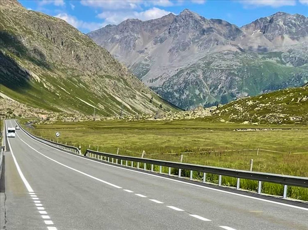 Il rettilineo dove c'è stato il controllo di velocità