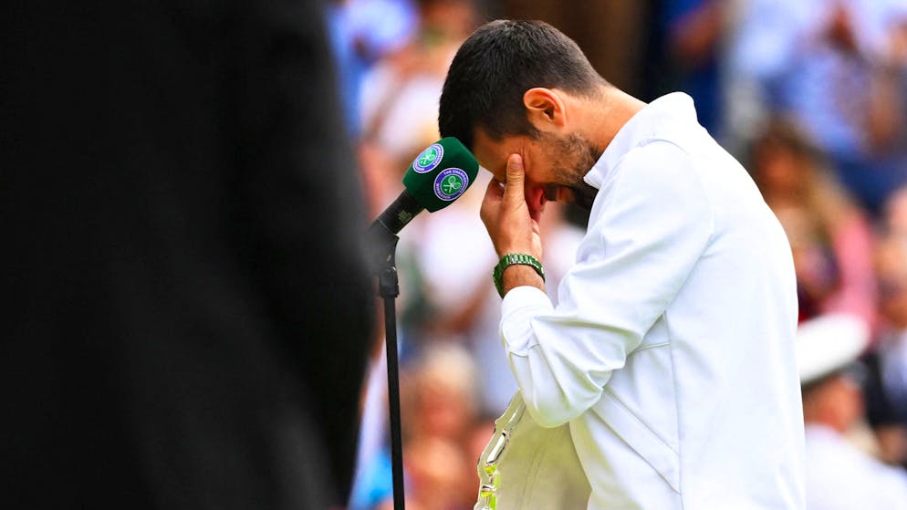 Achterbahn der Gefühle. Erst rastet Djokovic aus, dann weint er bei der Siegerehrung