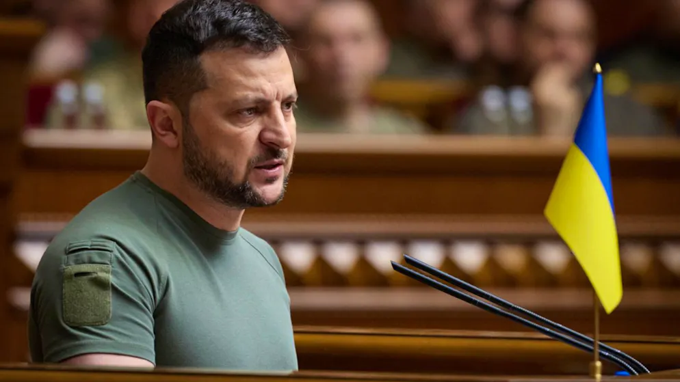 HANDOUT - Der ukrainische Präsident Wolodymyr Selenskyj in Kiew. Foto: -/Ukrainian Presidential Press Office/AP/dpa - ACHTUNG: Nur zur redaktionellen Verwendung und nur mit vollständiger Nennung des vorstehenden Credits